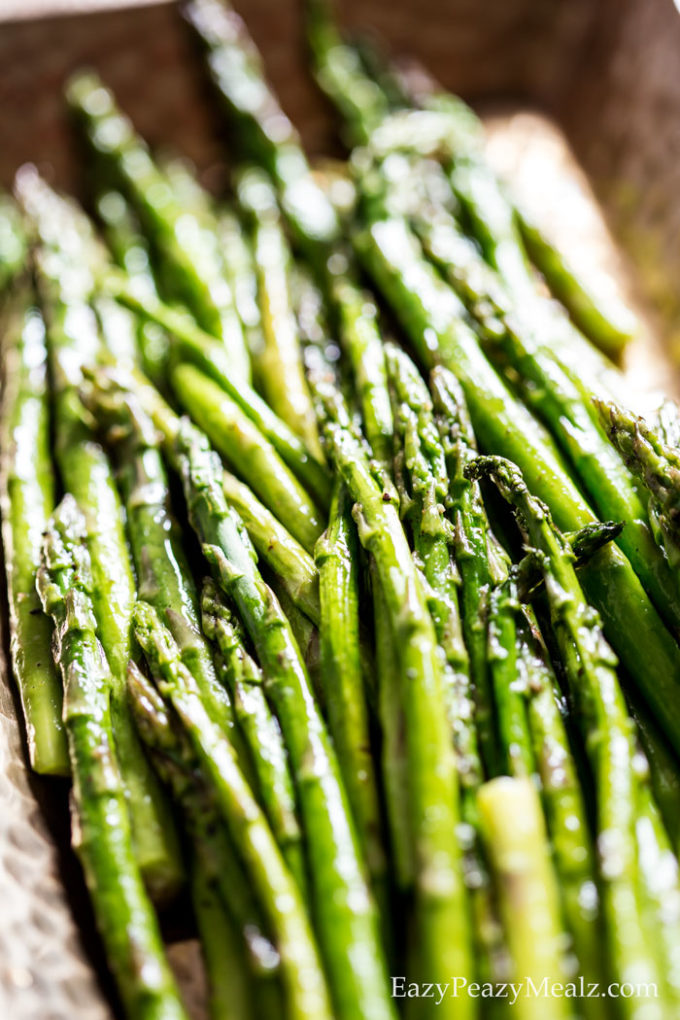 Browned butter asparagus