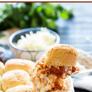 A flavorful and easy to make chicken parm bake, great for weeknight dining!