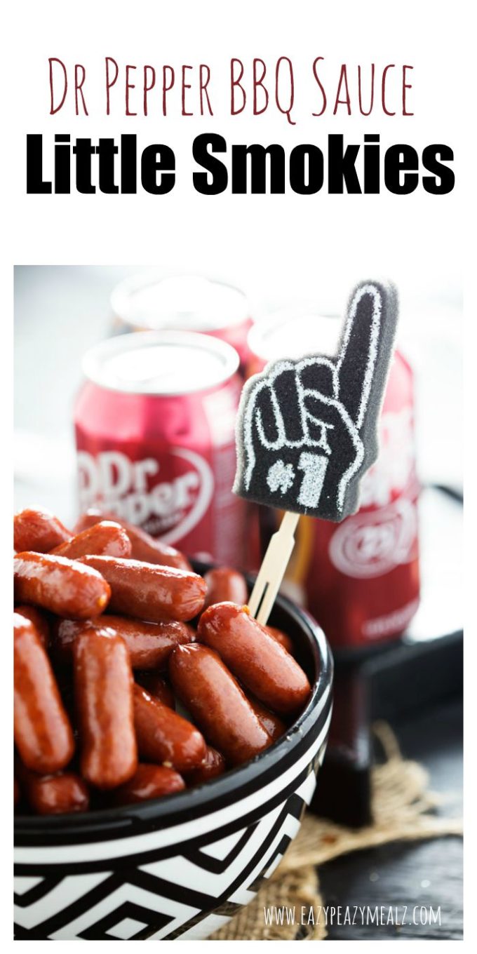 Dr Pepper Little Smokies cooked in a slow cooker and perfect for game time