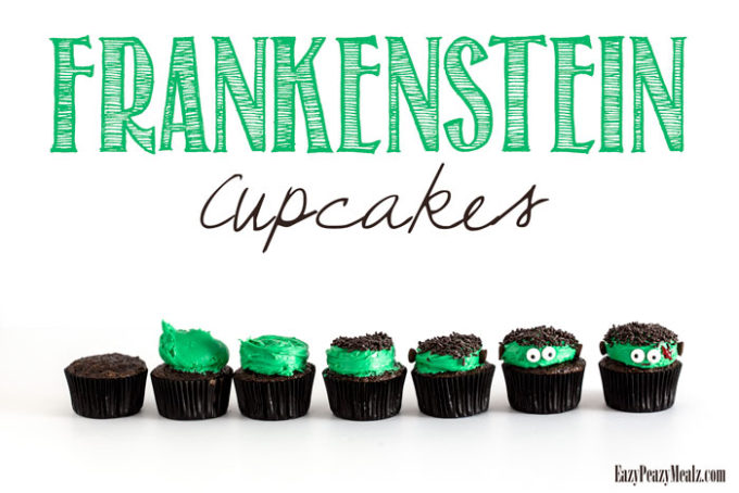 Easy to make Frankenstein Cupcakes are the perfect Halloween activity and treat! 