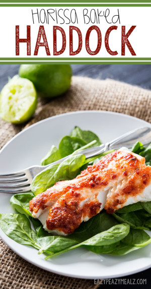 A Harissa Baked Haddock is an easy, flavorful way to enjoy fish.