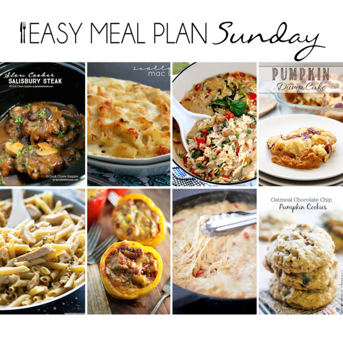 Easy Recipe Meal plan, makes it easy to plan your meals for the whole week.