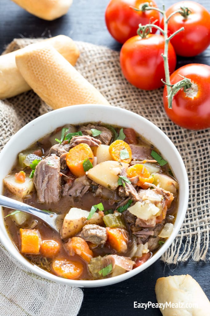 Italian Beef Stew (Slow Cooker) Easy Peasy Meals