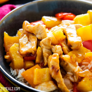 Sweet and sour chicken makes an easy and delicious weeknight meal.