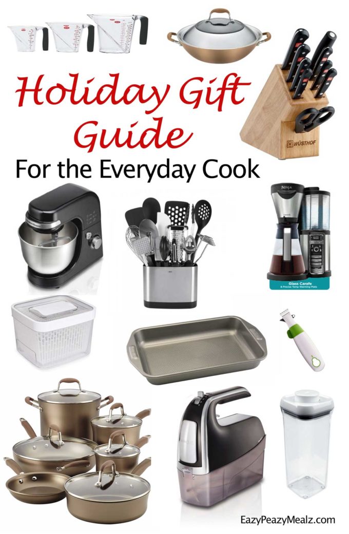 A holiday gift guide for the everyday home cook! My favorite kitchen tools for cooking for your family. 