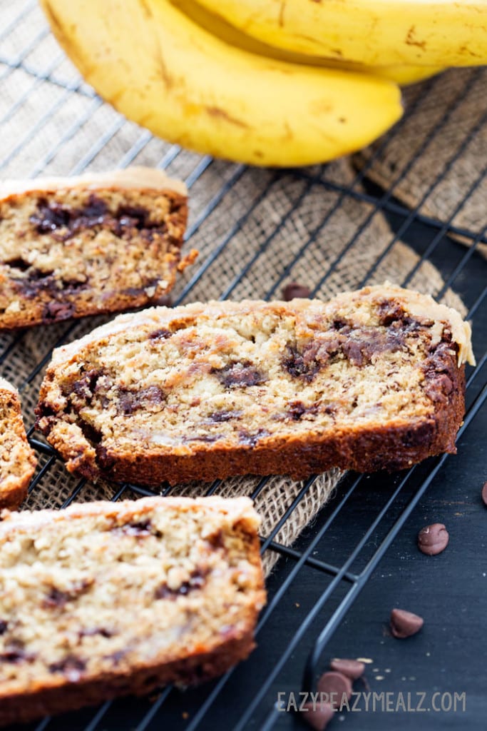 Peanut Butter Chocolate Chip Banana Bread Easy Peasy Meals