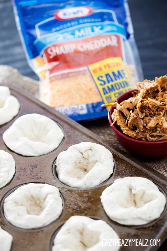 Cheesy BBQ Pork Cups Easy Peasy Meals