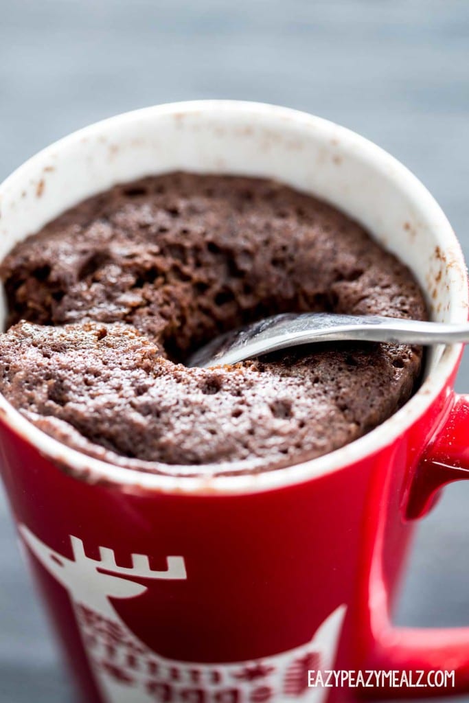 Chocolate Peppermint Bark Molten Mug Cake Easy Peasy Meals