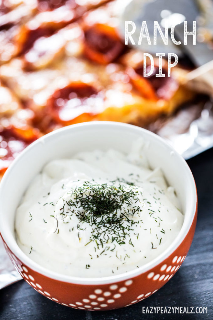 An easy to make ranch dip. 