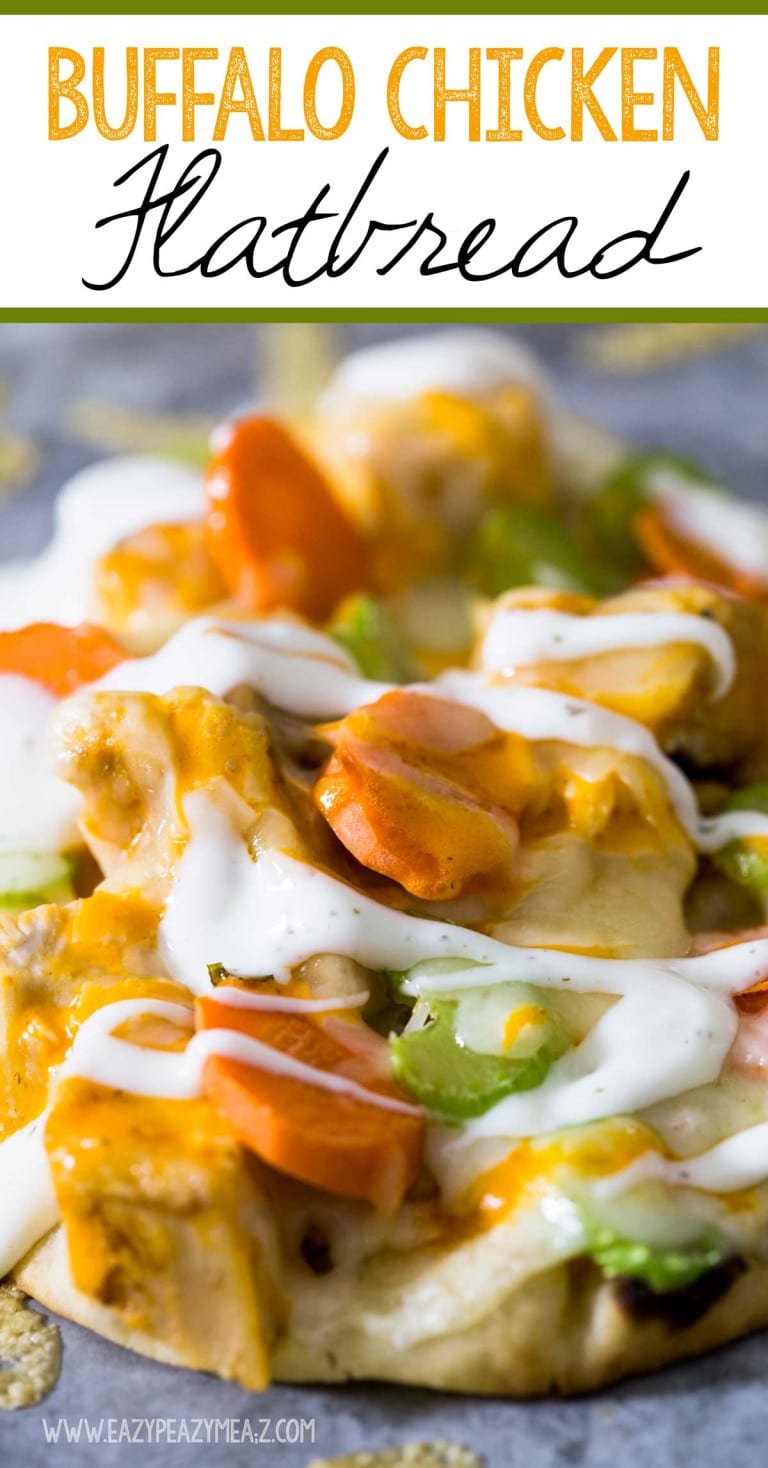 Buffalo Chicken Flatbread Easy Peasy Meals