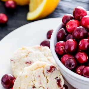 Cranberry orange shortbread is flavorful and easy to make and great for holidays