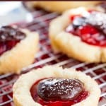 Chocolate Covered Cherry Sugar Cookie cups .