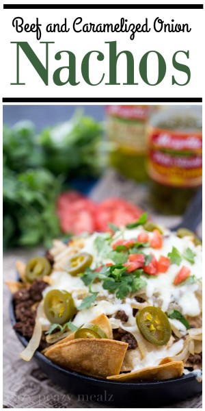 Beef and Caramelized Onion Nachos - Easy Peasy Meals