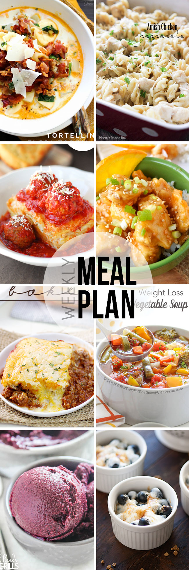 A weekly meal plan to help take the hassle out of feeding your family. 