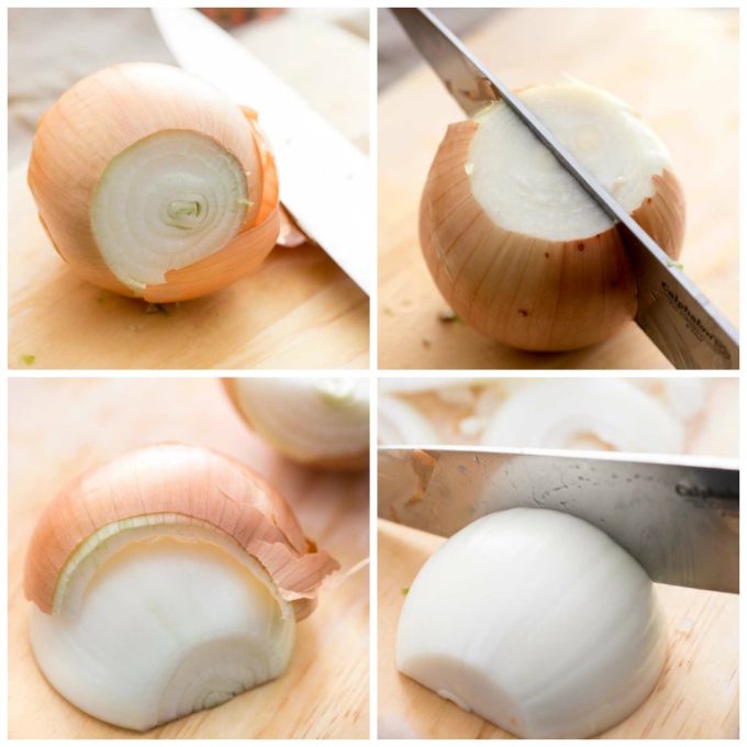 Onions cutting