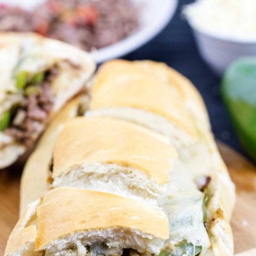 Philly Cheesesteak Stuffed French Bread Easy Peasy Meals