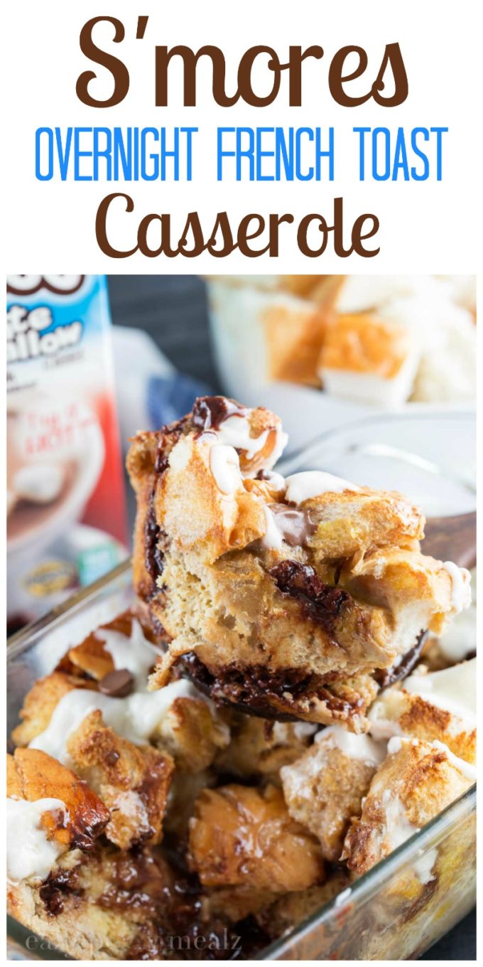 Smores overnight french toast casserole