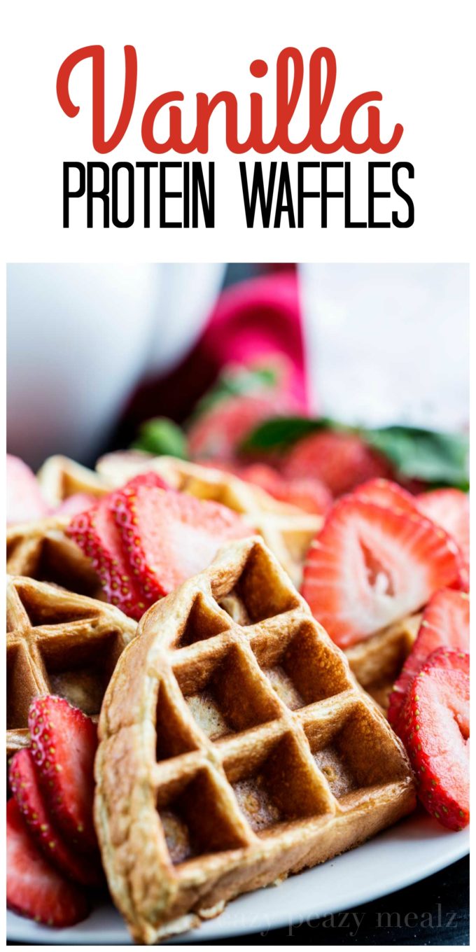 Vanilla Protein Waffles - Easy Peasy Meals