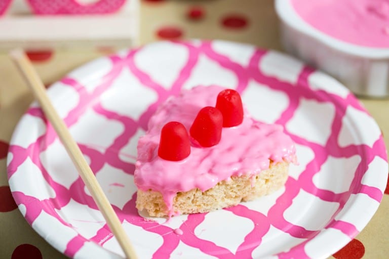 Valentine's Day Rice Krispies Treats Bouquet Easy Peasy Meals