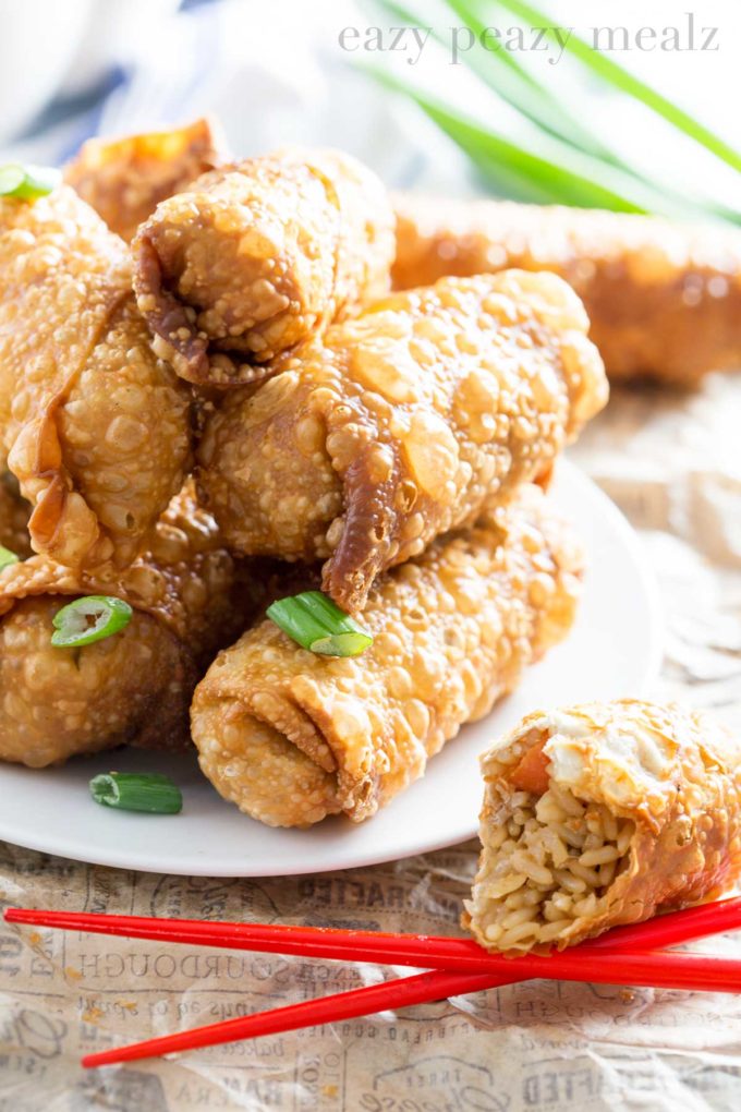 Chicken Fried Rice Egg Rolls Recipe 