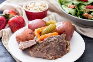 Spinach Berry Salad and Tyson® Meal Kits Beef Roast