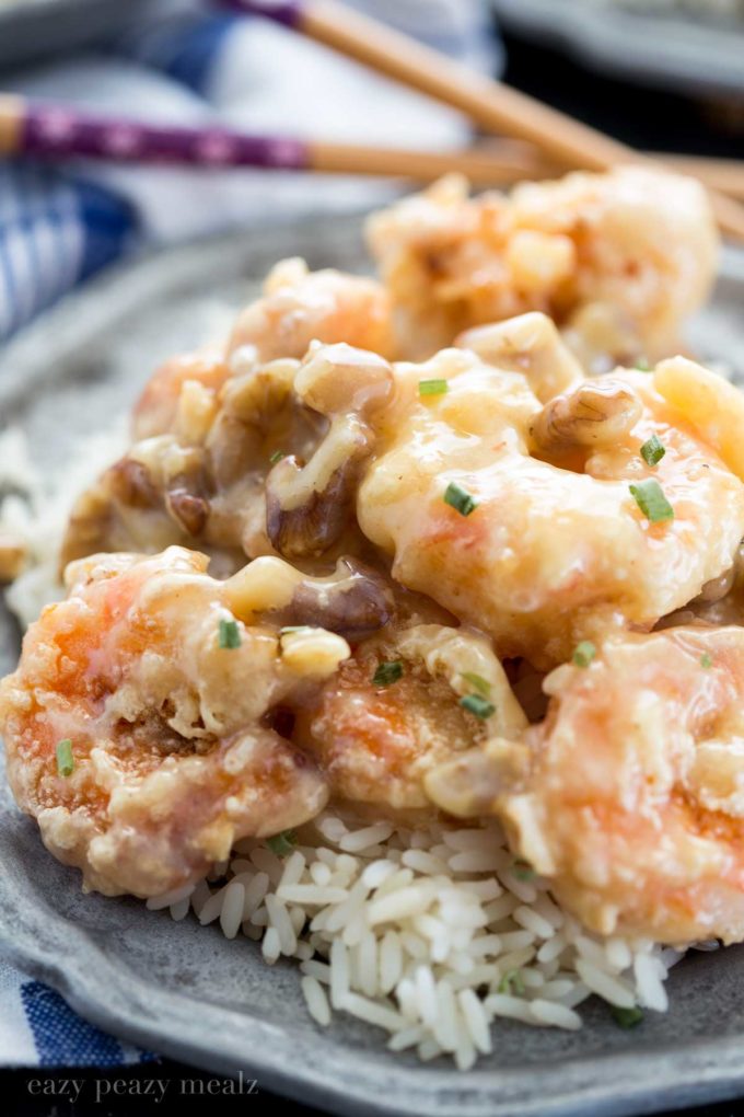 Honey Walnut Shrimp, also known as Coconut Shrimp, is inspired by our favorite take-out, with an insanely delicious sauce! You won’t believe how easy this is to make.