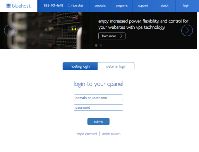 9- Bluehost:cPanel Login