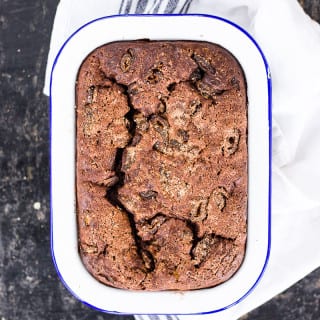 Simple Choc Banana Brownie Cake
