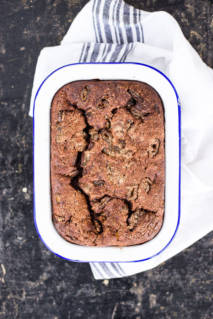 Simple Choc Banana Brownie Cake