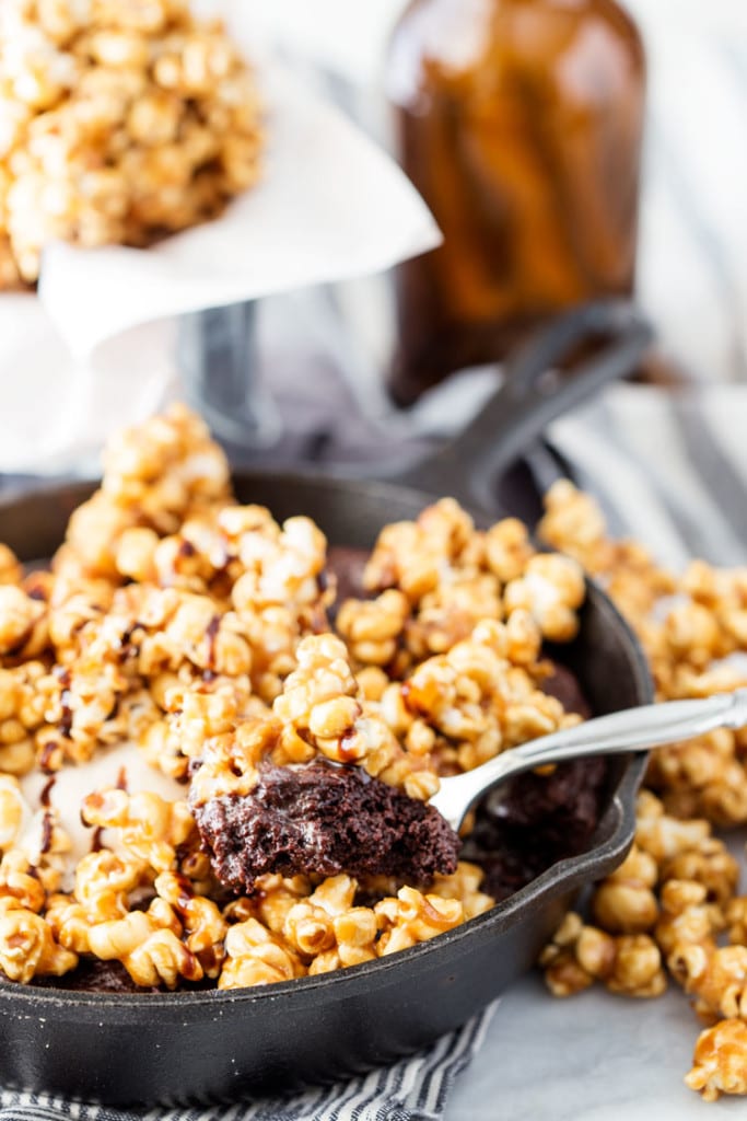 Caramel Crunch Brownie Skillet Easy Peasy Meals