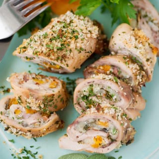 Apricot and Bacon Stuffed Chicken Thighs