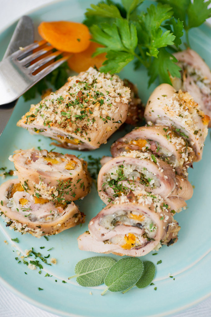 Apricot and Bacon Stuffed Chicken Thighs