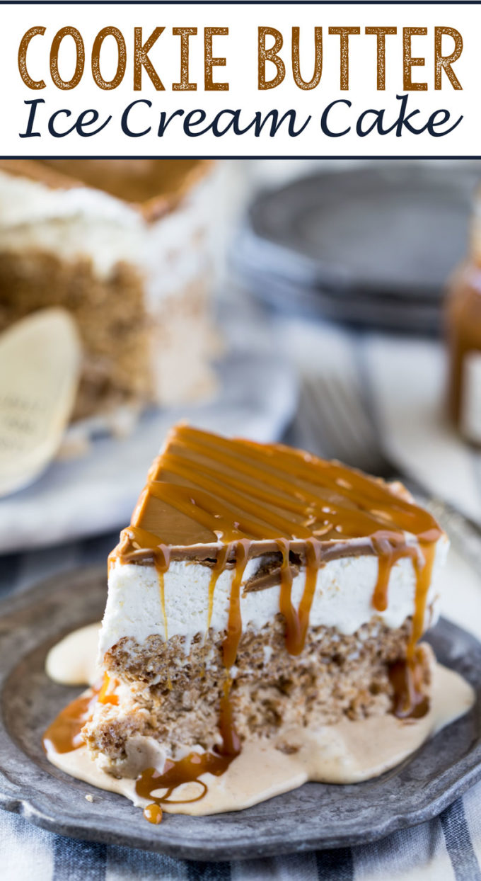 Cookie Butter Ice Cream Cake Easy Peasy Meals