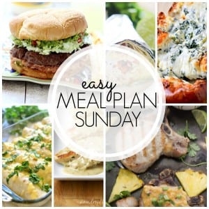 Meal Plan Sunday, do your menu planning for the whole week