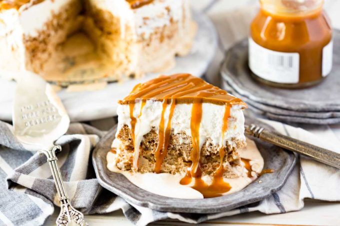 Cookie ice cream cake recipe with cookie butter