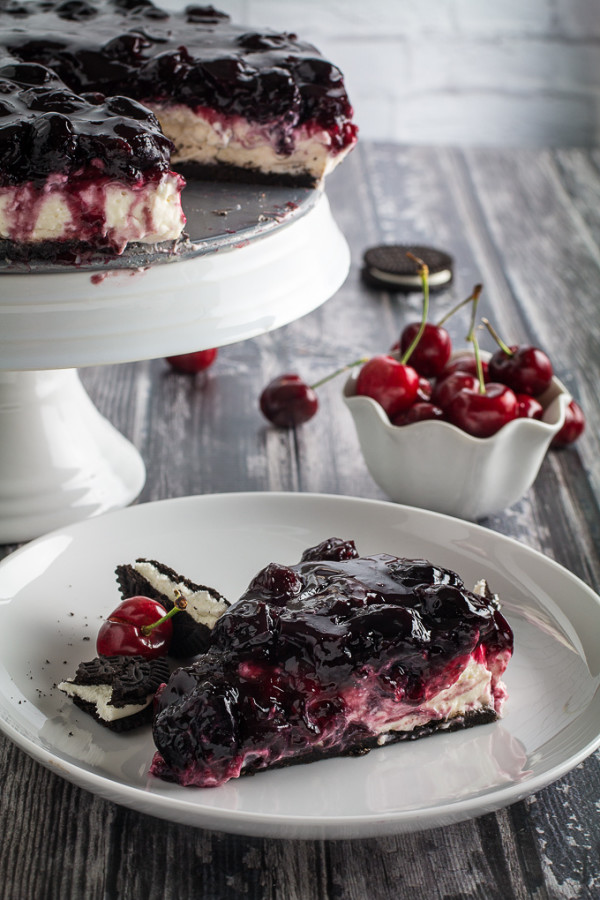 no bake cherry cheesecake