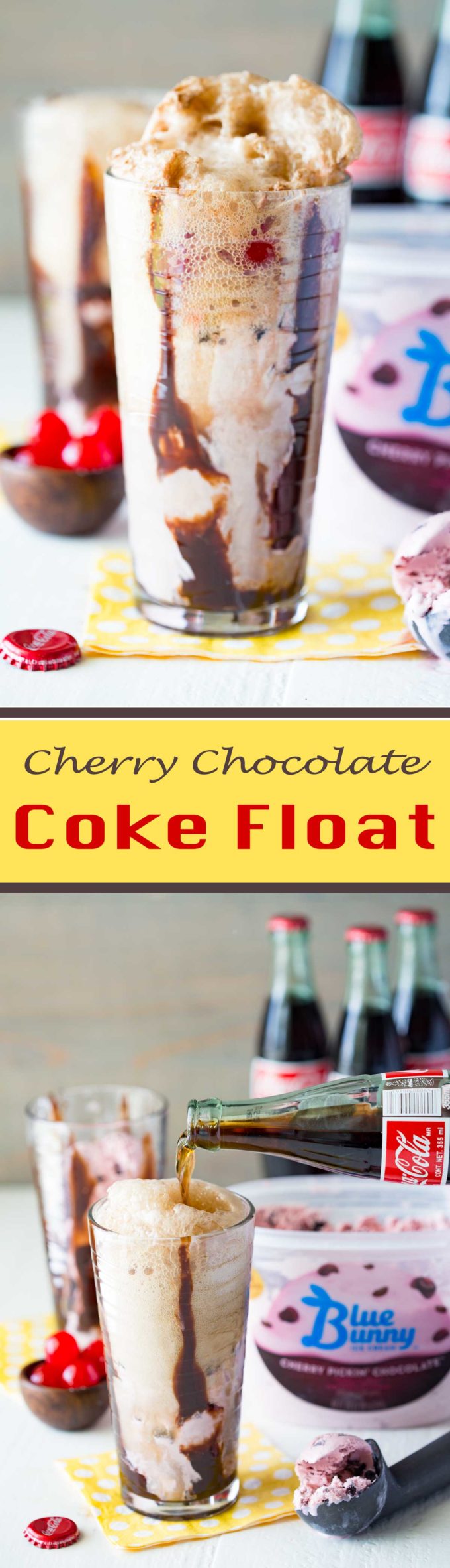 Cherry Chocolate Coke Float is a flavorful ice cream float!