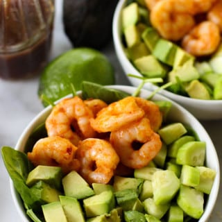 Spicy Shrimp Salad with Lime Sesame Dressing