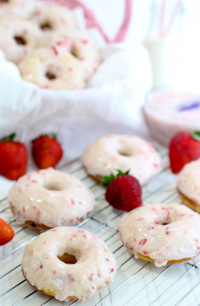 Strawberries and Cream Donuts