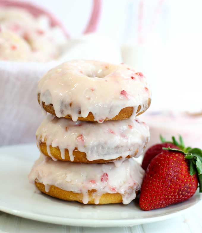 Strawberries and Cream Donuts