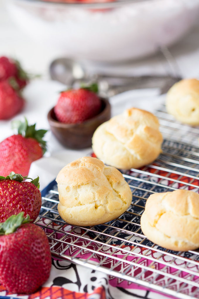 Strawberries and Cream Puffs