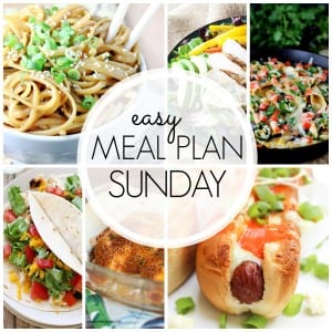 Easy meal plan sunday