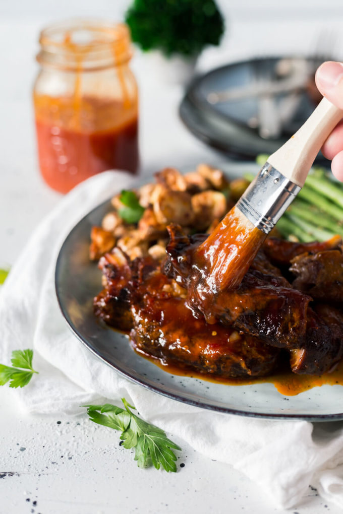 BBQ Country Style Pork Ribs cooked in the crock pot