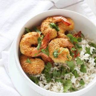 New Years Eve Appetizer coconut shrimp