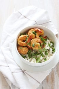 Baked Coconut Shrimp with Cilantro Lime Rice - Easy Peasy Meals