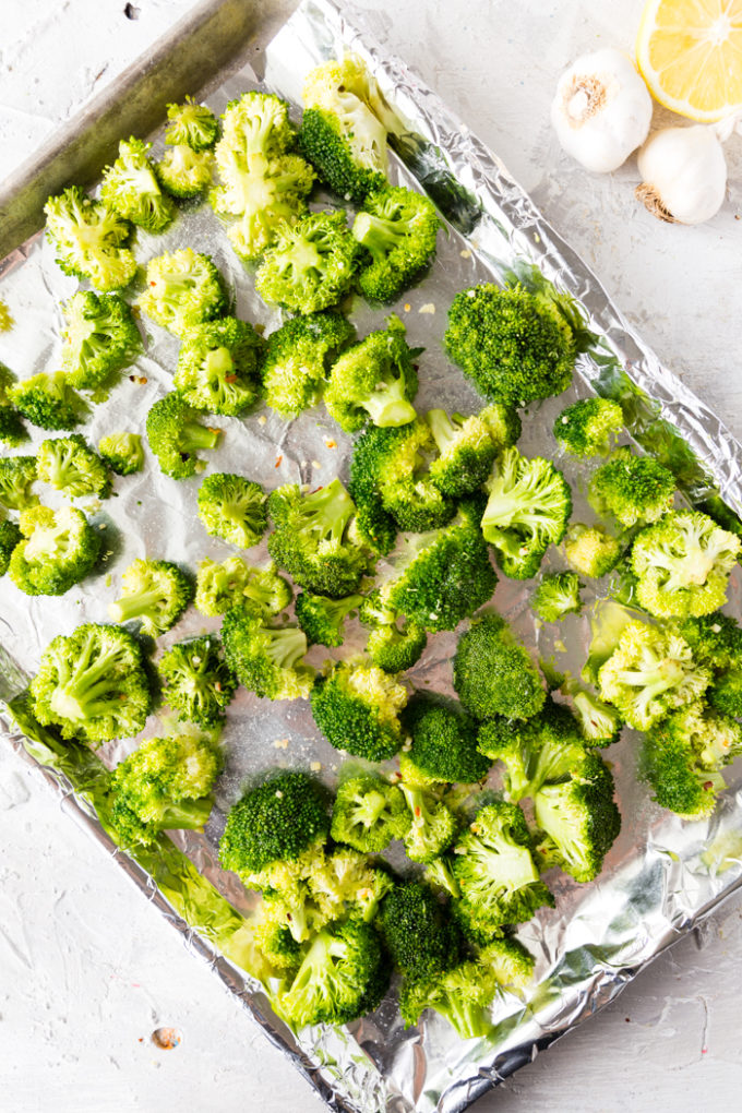 broccoli on a pan 