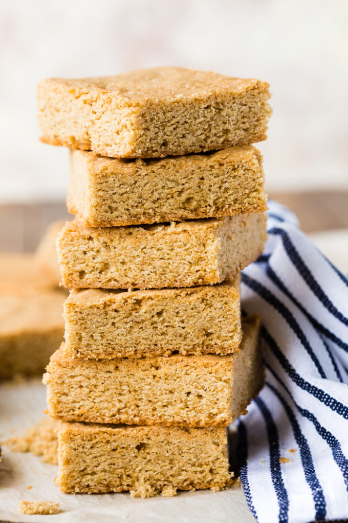 Stacks of brown sugar bars