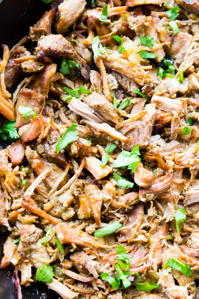 These flavorful and crispy carnitas take almost no work! They start with Smithfield pork, and are slow cooked to perfection. 
