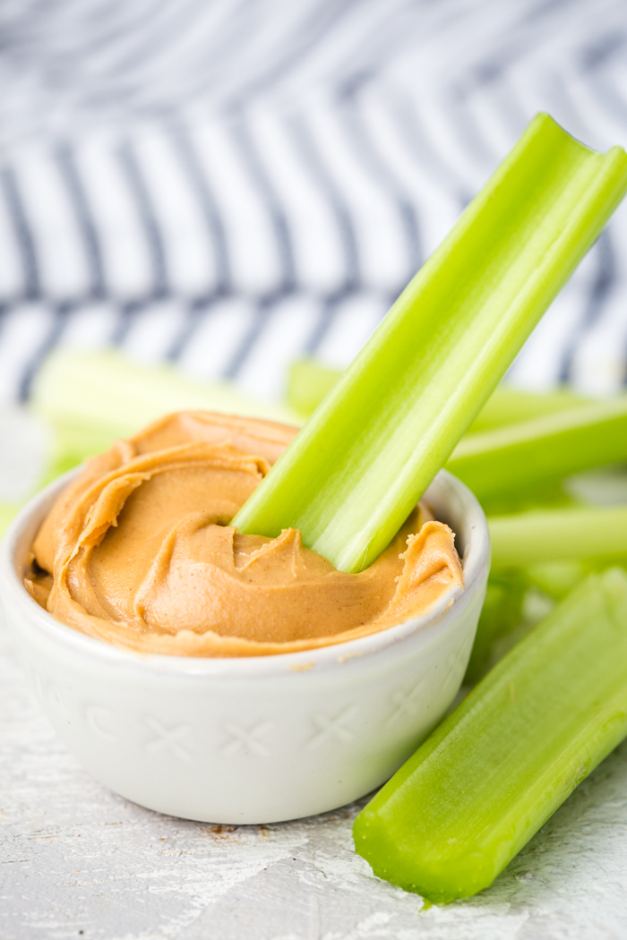 Nut butter and celery is great for low carb snacking