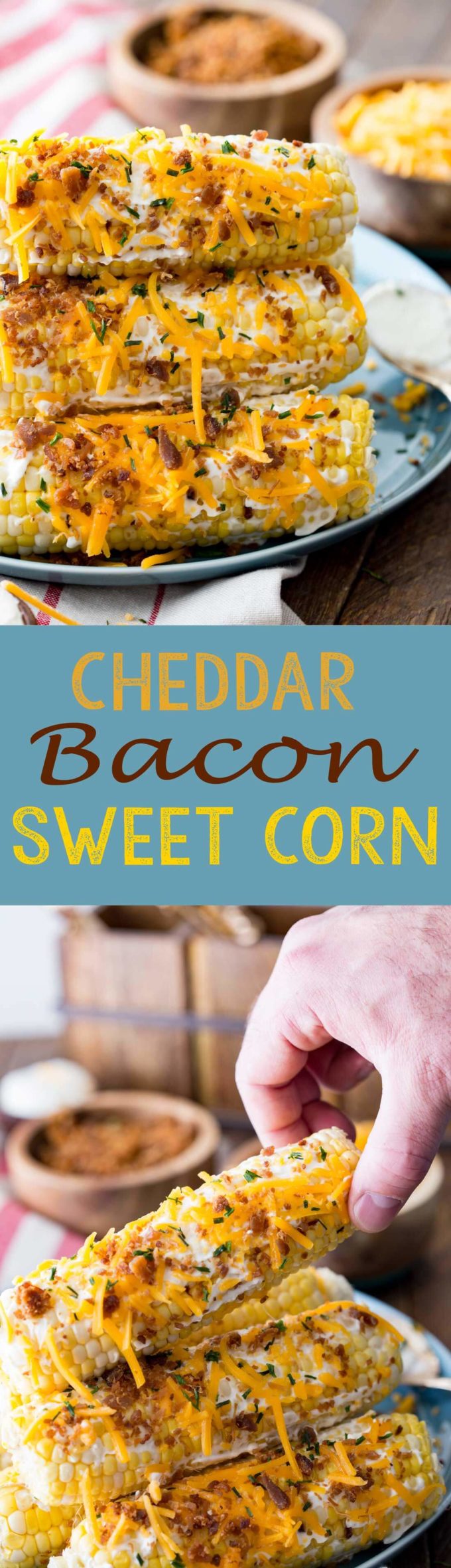 Cheddar bacon sweet corn is a fantastic amazing dinner side dish. 